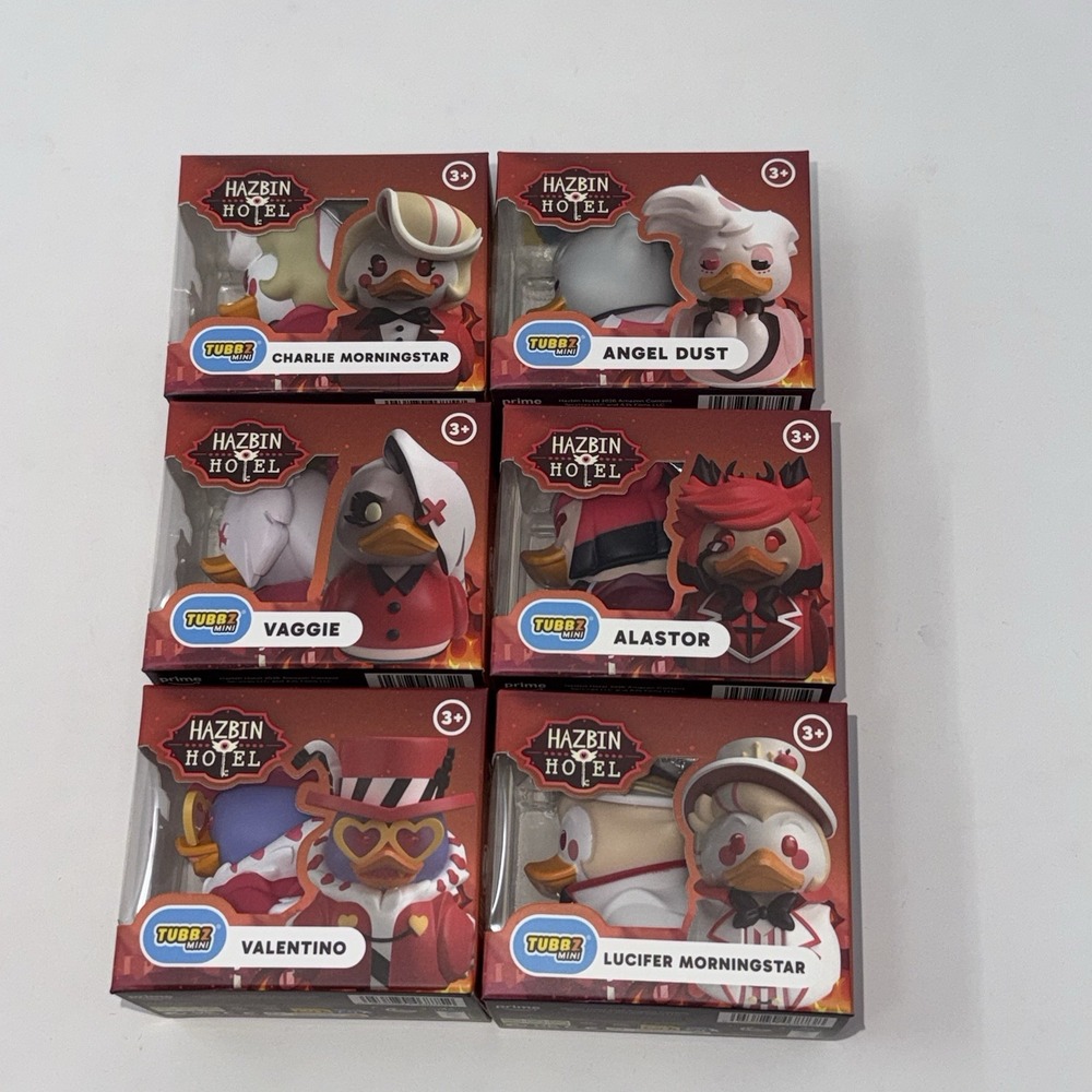 Hazbin Hotel Mini TUBBZ Complete Set of 6  Window Box Variant NEW